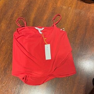 BCBGeneration Red Spaghetti-Strap Camisole